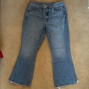 American Eagle Outfitters Women's Flare Blue Jeans